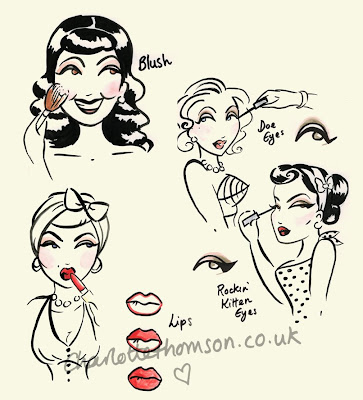 50s pin up makeup. 50s Pin Up Fashion. here on