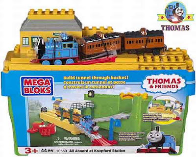 Assemble your creative track arrangement All Aboard at Knapford Station Toy Thomas Mega Bloks set