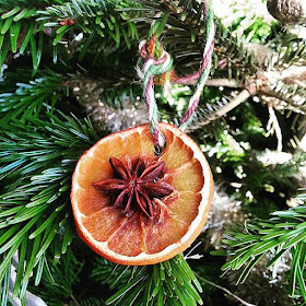 Christmas decorations made from natural materials