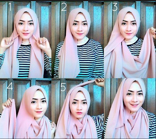 10 Gambar dan Cara Memakai Hijab Pashmina