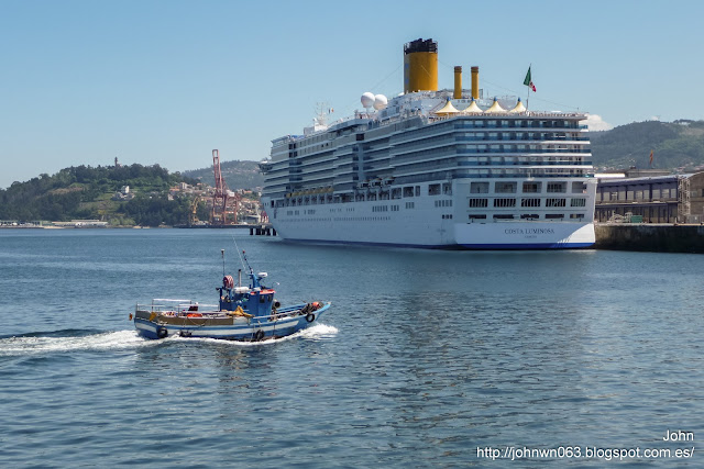 costa luminosa, costa cruceros, puerto de vigo