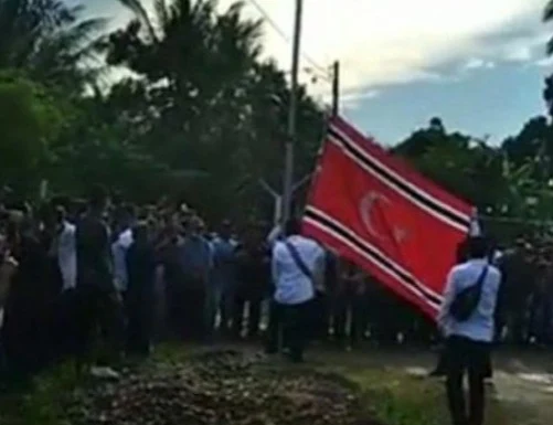 Usai Bendera Bintang Kejora OPM di Papua, Kini Bendera GAM Berkibar di Aceh