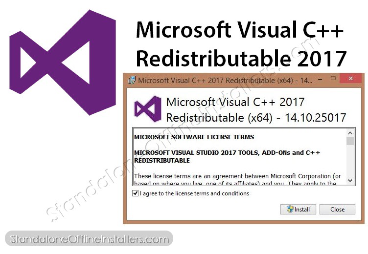Standalone Offline Installers Microsoft Visual C Redistributable 17 32 Bit X86 64 Bit X64 Standalone Offline Installer For Windows