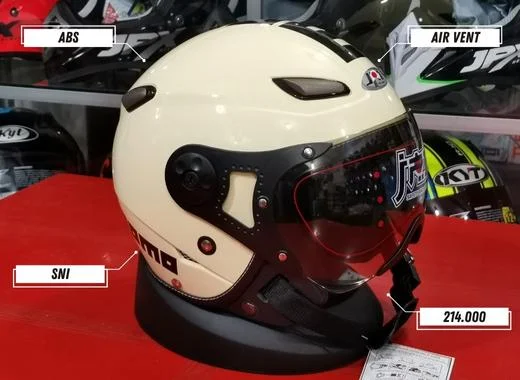 jpn momo pilot, rekomendasi helm murah bagus yang cocok untuk honda scoopy
