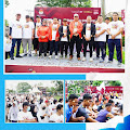 Plt Bupati Labuhanbatu Ikuti Fun Ran dan Senam Sehat Bersama KPU