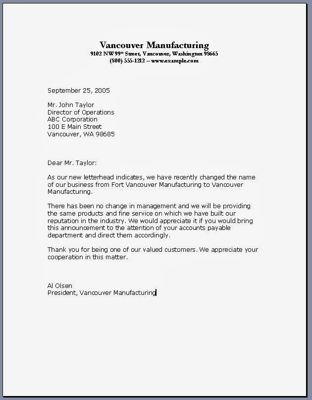 BusinessLetter Template