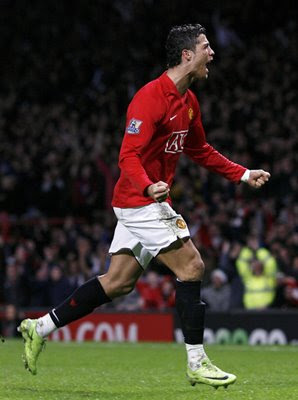 Cristiano Ronaldo Celebrates 3