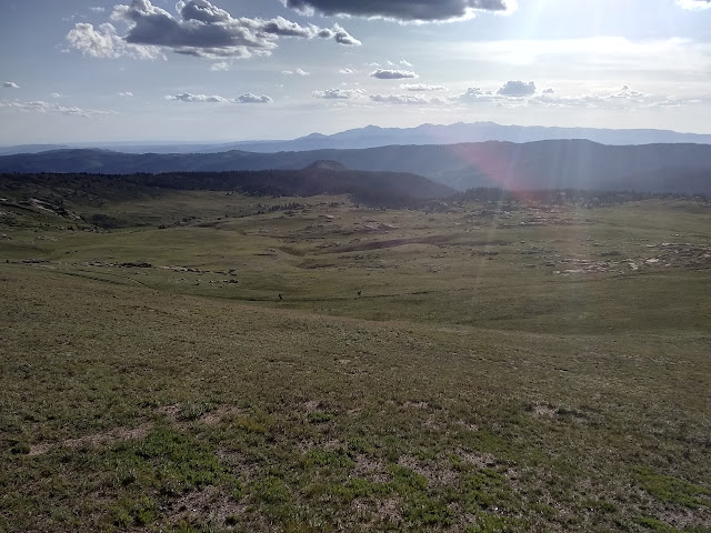 hikers on the mesa trail