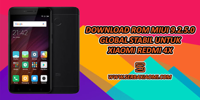 ROM MIUI 9.2.5.0 GLOBAL STABIL REDMI 4X