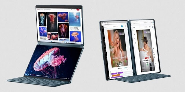 Lenovo Perkenalkan Yoga Book 9 dengan Layar OLED Ganda. (Gambar: Lenovo)