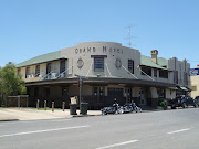 The Grand Hotel in Goomeri. Art Deco style brick building