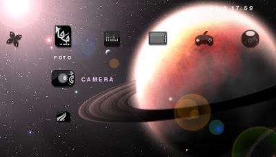 Black Rhizura Planet PSP Theme