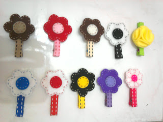 flower hair clips