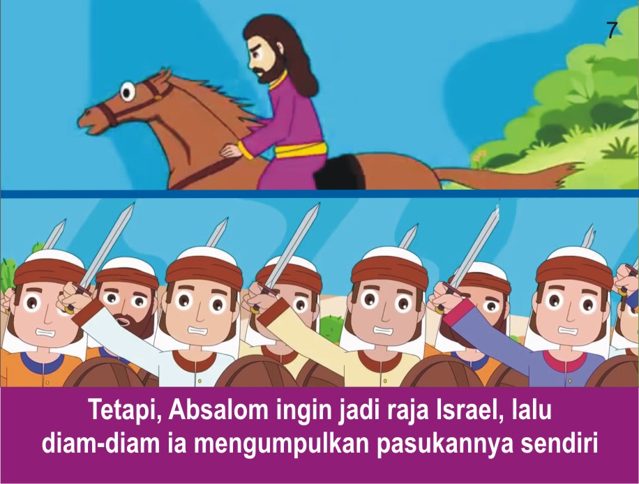 Komik Alkitab Anak: Raja Daud dan Absalom