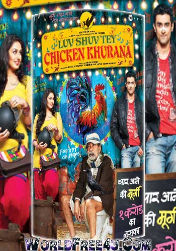 Poster Of Hindi Movie Luv Shuv Tey Chicken Khurana (2012) Free Download Full New Hindi Movie Watch Online At worldfree4u.com