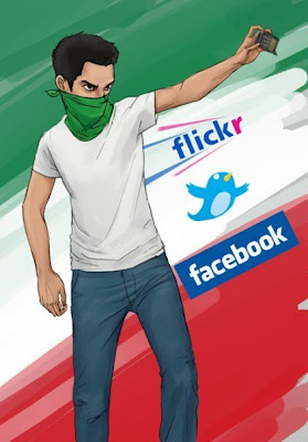 Iranian citizen journalism group on facebook and twitter
