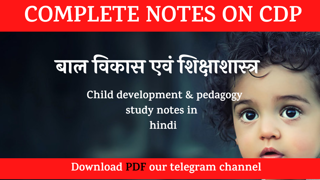 Complete notes on child development & pedagogy