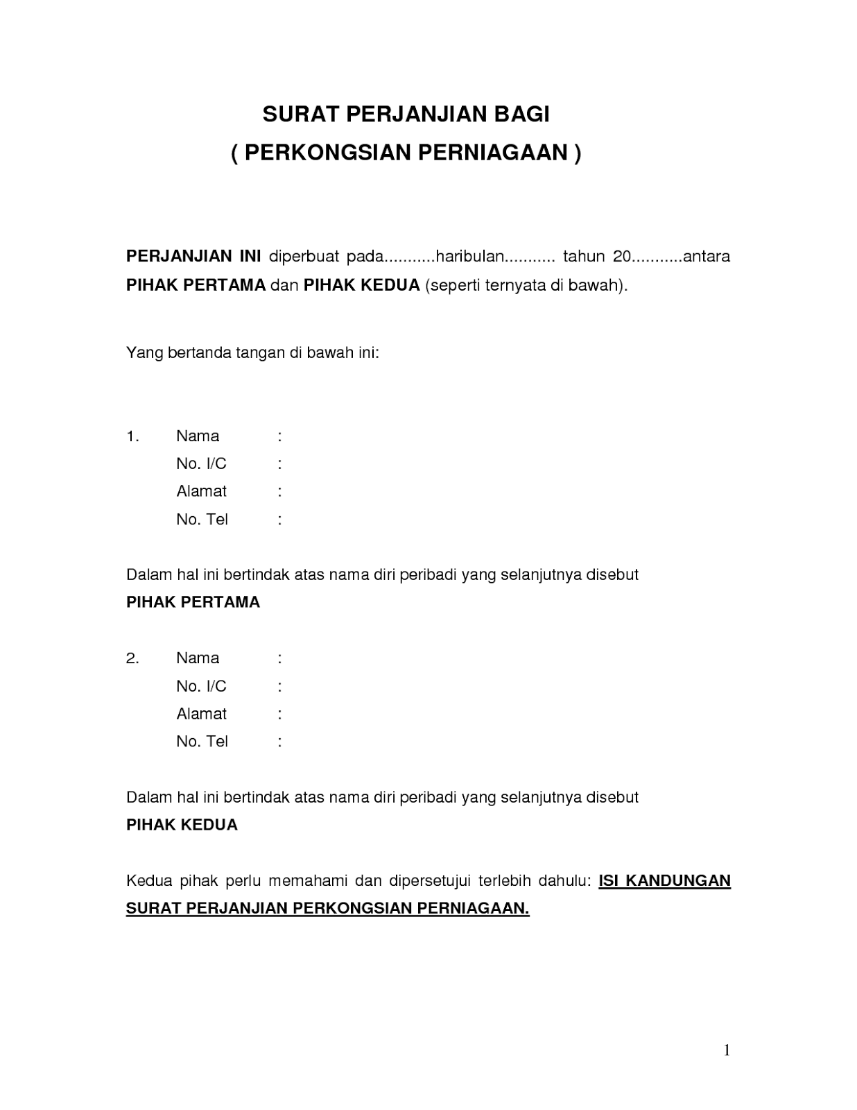 Surat Perjanjian Perkongsian Perniagaan.pdf  Green Team