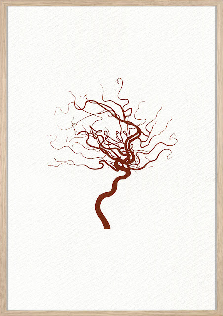 'Arterial Tree (Brain)' 2023 by Oona Culley, painting, arteries