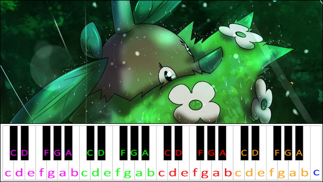 Eterna Forest (Pokémon Diamond & Pearl) Piano / Keyboard Easy Letter Notes for Beginners
