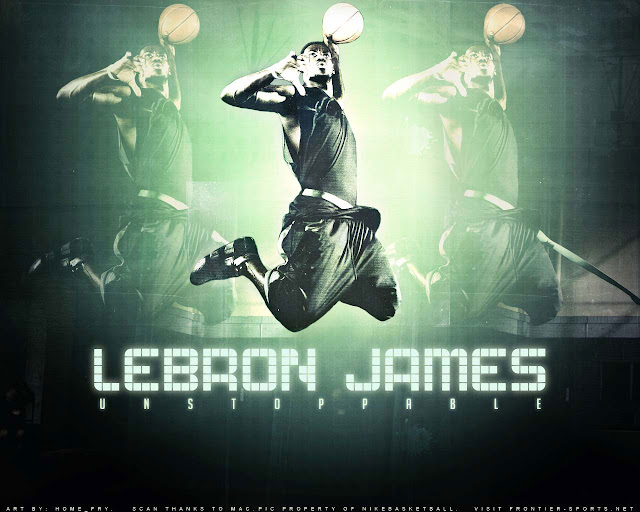 lebron james dunking wallpaper. Sunday, January 3, 2010