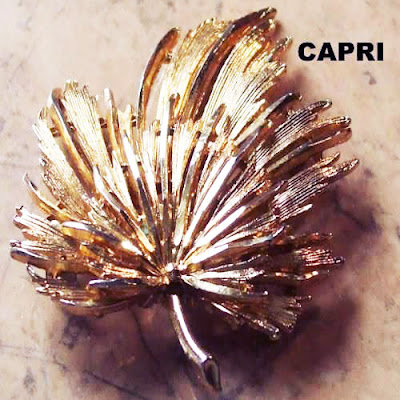 Capri brooch leaf design