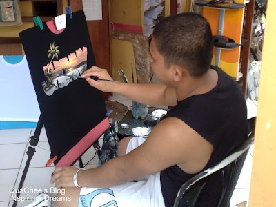 boracay hand painted tshirt