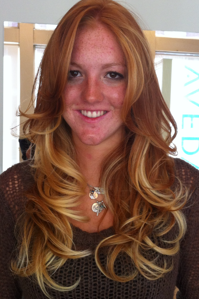 Natural Red Ombre