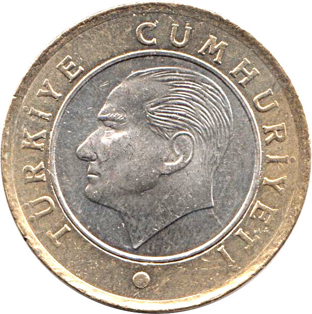 Turkey - Bi-Metallic 1 Lira 