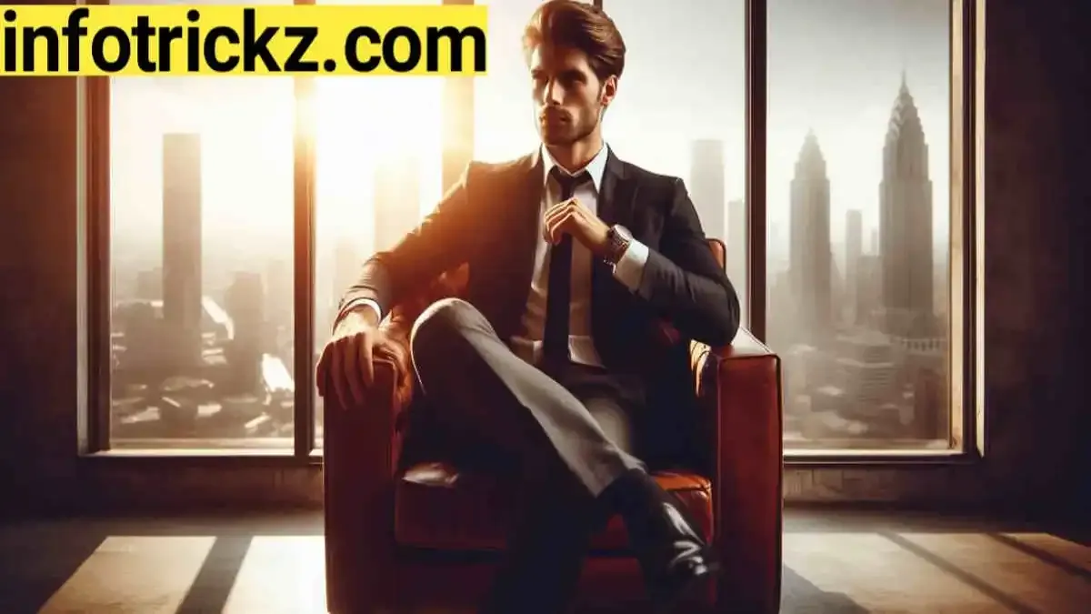 Sitting in power pose