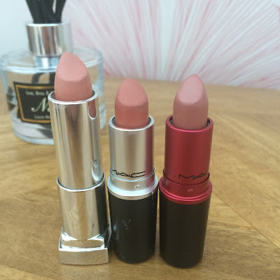 My makeup favourite is a nude lip, particularly my Mac lipsticks
