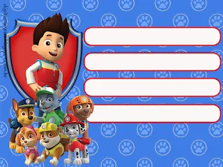 Paw Patrol Birthday Party Free Printable Invitations, Labels or Cards.