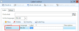 How to hide the Label ID in Menu Items / front-end in AX 2012