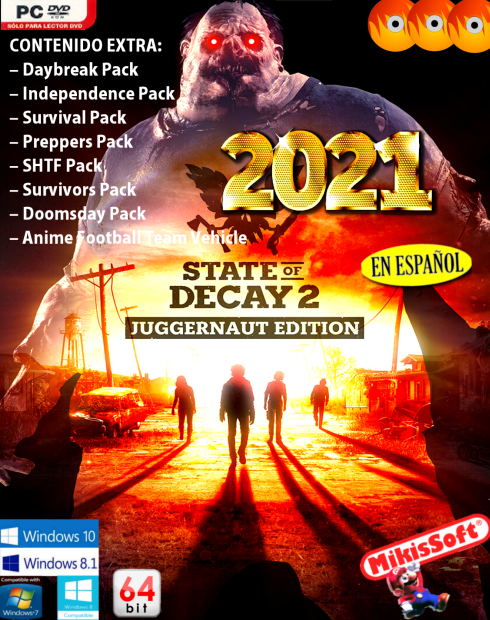 STATE OF DEACY 2 - JUGGERNAUT EDITION 2021 - EN ESPAÑOL EDICION CON DLCS COMPLETE - 64 BITS