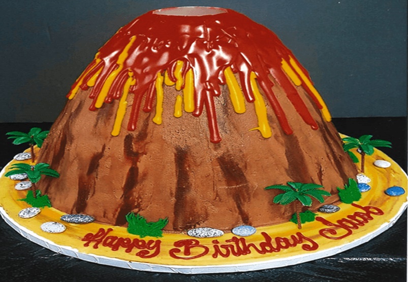 Como fazer um bolo vulcão
