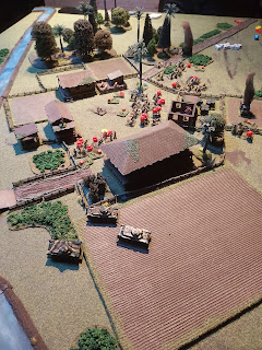 The village falls to the Japanese