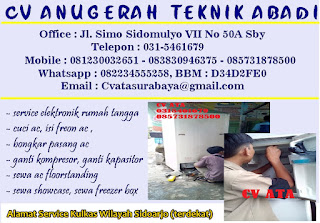 Alamat Service Kulkas Wilayah Sidoarjo (terdekat)