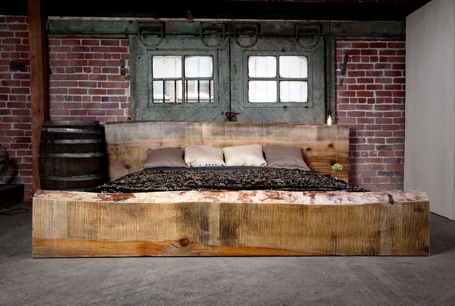 Rustic Wood Bed Designs