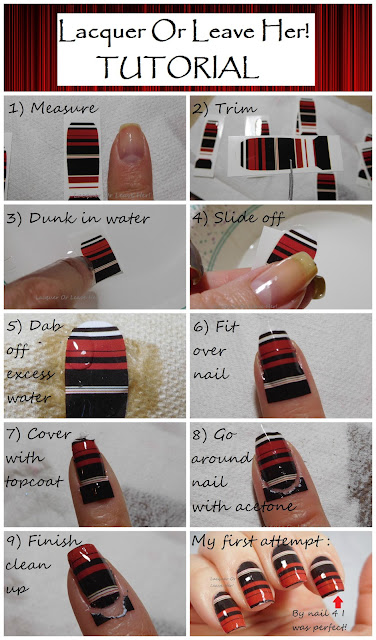 Tutorial: applying water-decal nail wraps