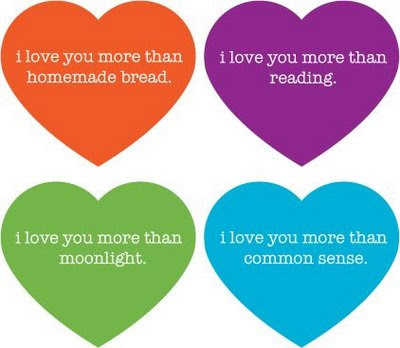 I heart these waste-free, fun Valentine heart messages at the I Love You 