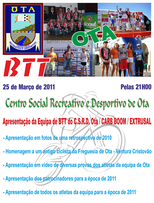 OTA-BTT - Apresentação Equipa - (25.MAR.2011)