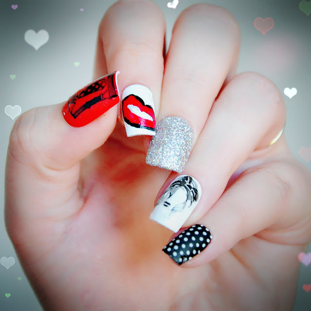 Kiss Day Nail Art