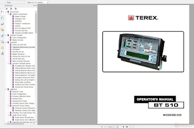 Terex Some Model Operator Manual Full Download DVD