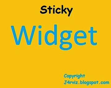 Cara Membuat Sticky Widget di Sidebar Blog