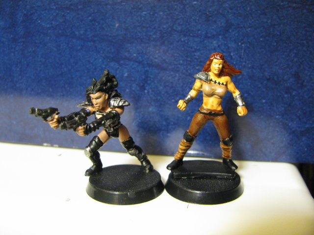 Fallout miniatures raiders (converted from Heroclix figures)