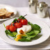 poached eggs and spinach