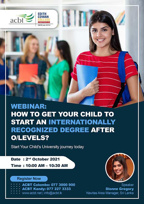 Webinar: How to get your child to start an internationally recognized degree after O-Levels?