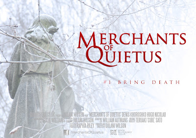 © 2013 "Merchants of Quietus" poster art. Artwork by Dulani Wilson / www.bluntspear.co.uk. All Rights Reserved.