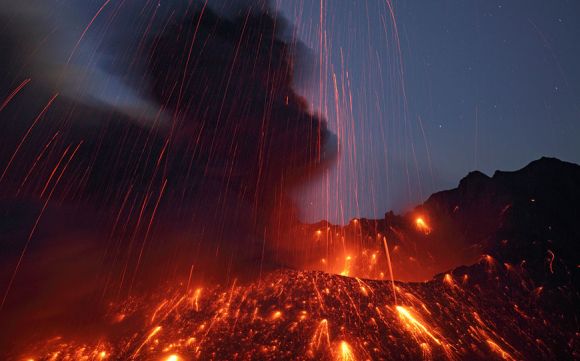 Martin Rietze fotografia erupção vulcão lava fogo raios fúria natureza