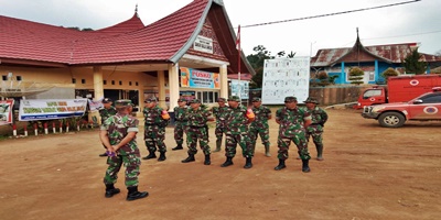 TNI : Trauma Healing Korban Gempa Solok Selatan